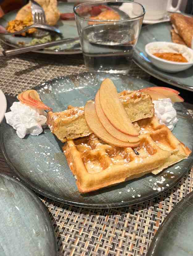 Breakfast at Dusit Princess Fresh Waffles