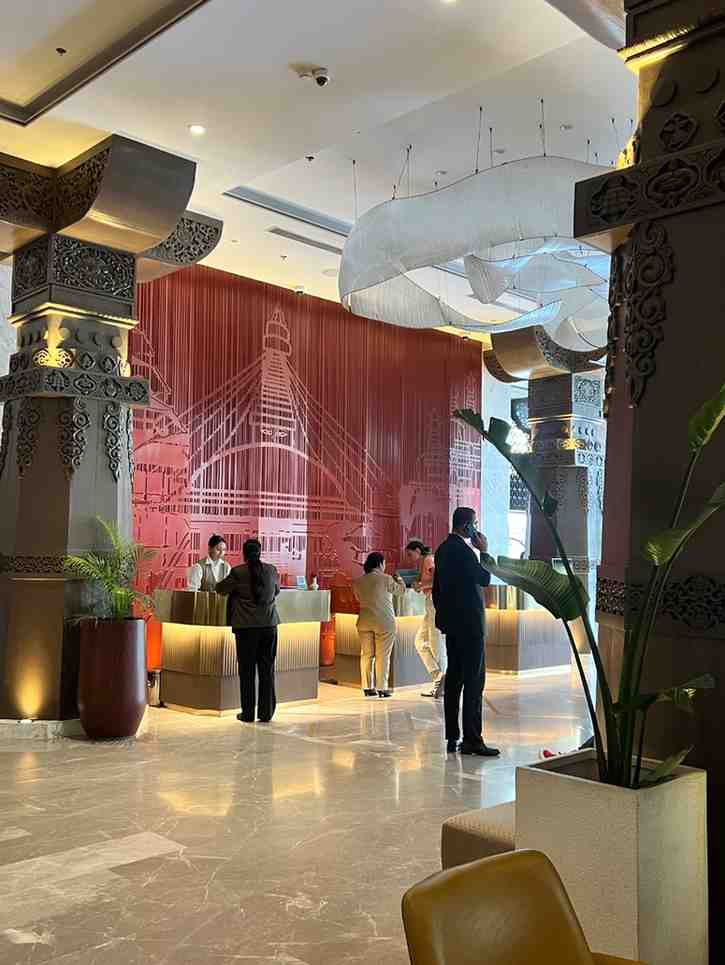 Breakfast at Dusit Princess their lobby
