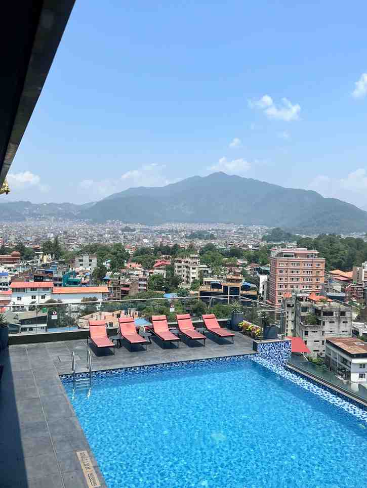 Breakfast at Dusit Princess their view from Rooftop