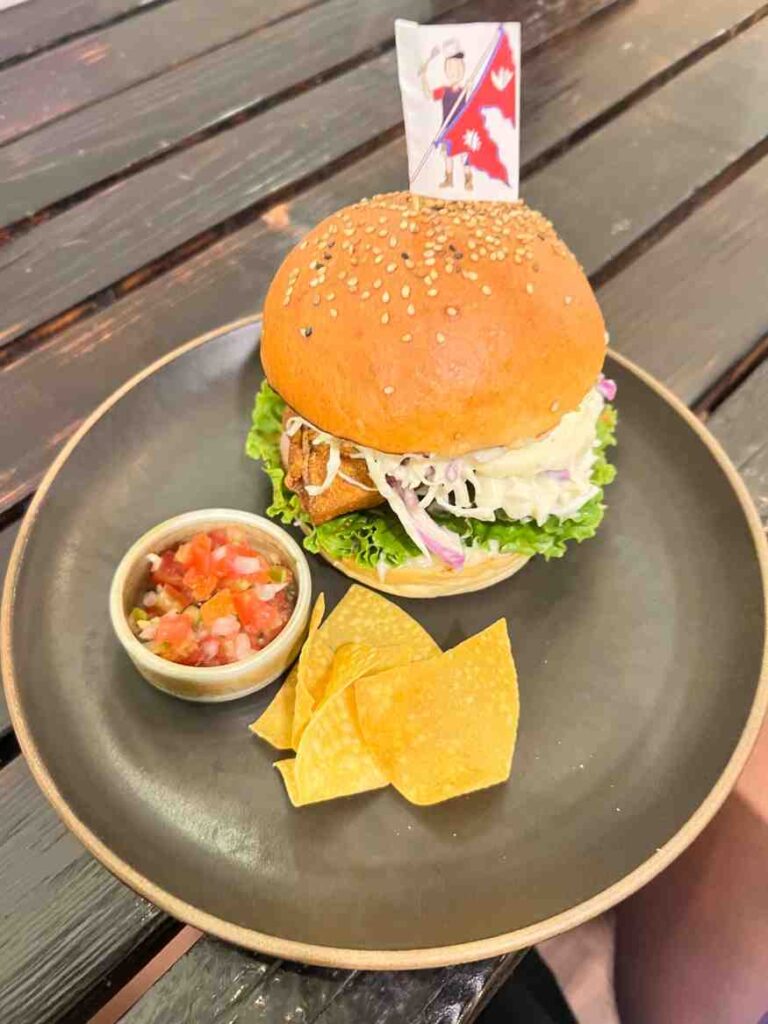 Best Veg Burger in Kathmandu